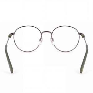 Fila VFI450 Round Eyeglasses Unisex — front view, Metal frame