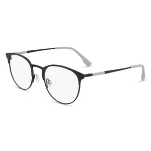 Flexon 606 Black Rectangle Eyeglasses for Men, Metal frame