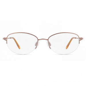 Flexon 635 4723 Oval Eyeglasses Unisex — front view, Metal frame