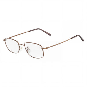 Flexon Autoflex 47 Coffee Rectangle Eyeglasses for Men, Metal frame
