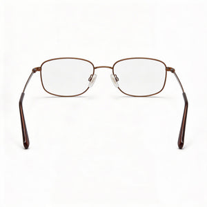 Flexon Autoflex 47 Rectangle Eyeglasses for Men — front view, Metal