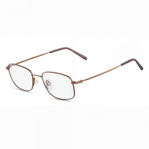 Flexon Autoflex 47 Coffee Rectangle Eyeglasses for Men, Metal frame