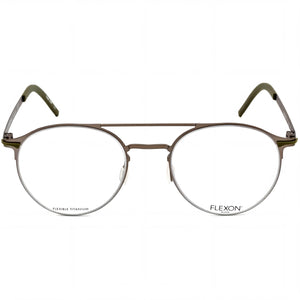 Flexon B2003 Round Eyeglasses for Unisex — front view, Acetate