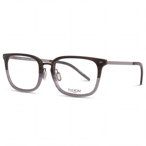 Flexon B2020 Brown Square Eyeglasses for Unisex, Metal frame