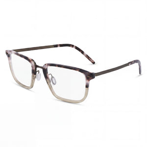 Flexon B2037 Brown Rectangle Eyeglasses for Women, Metal frame