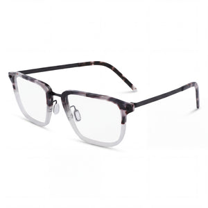 Flexon B2037 Gray Rectangle Eyeglasses for Women, Metal frame