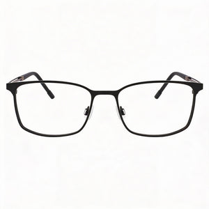 Flexon Rectangle Eyeglasses for Men — front view, FLEXON frame