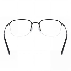 Flexon Rectangle Eyeglasses Unisex — side view, Black Flexon temples
