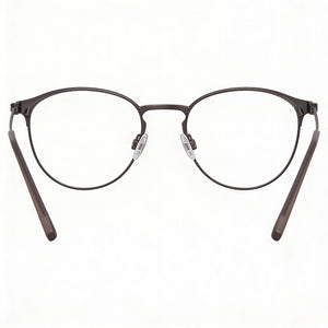 Flexon E1089 Round Eyeglasses Unisex — interior view, Polycarbonate demo lenses