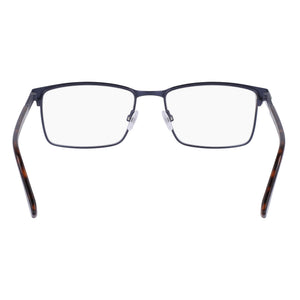 Flexon E1129 Rectangle Eyeglasses Unisex — side view, Havana Acetate temples