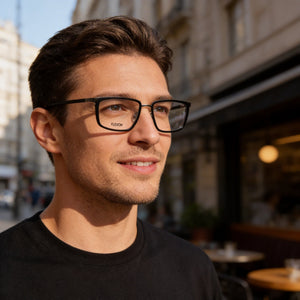 Flexon E1138 Black Eyeglasses Men — lifestyle wear, office and reading