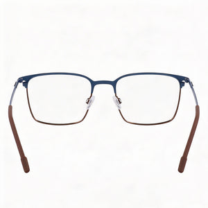 Flexon E1140 Rectangle Eyeglasses Unisex — interior view, Polycarbonate demo lenses