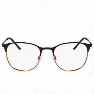 Flexon E1142 Square Eyeglasses for Unisex — front view, Titanium