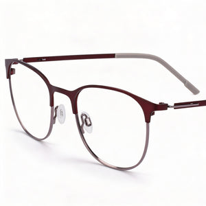 Flexon E1142 Rectangle Eyeglasses for Unisex — front view, Metal