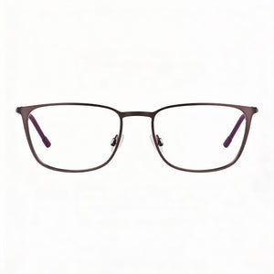 Flexon E1143 Square Eyeglasses for Men — front view, Metal