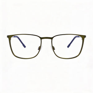 Flexon E1143 Rectangle Eyeglasses for Men — front view, Metal