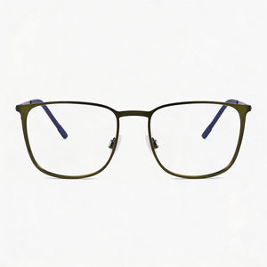 Flexon E1143 Rectangle Eyeglasses for Men — front view, Metal