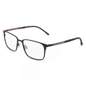 Flexon E1159 Black Rectangle Eyeglasses Unisex, Acetate frame
