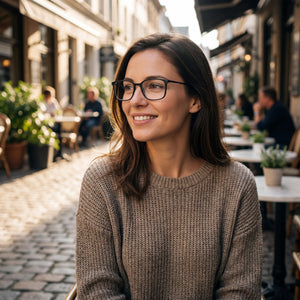 Flexon EP8003 Black Eyeglasses Unisex — lifestyle wear, office and reading