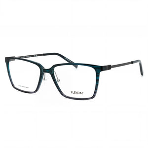 Flexon Ep8010 Teal Grey Gradient Rectangle Eyeglasses for Women, Metal frame