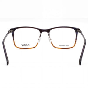 Flexon Ep8011 Rectangle Eyeglasses Women — side view, Black Acetate temples
