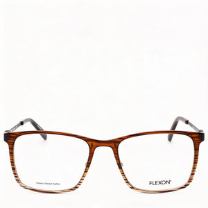 Flexon EP8011 Rectangle Eyeglasses Unisex — front view, Acetate