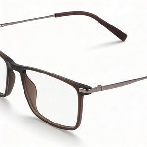 Flexon EP8015 Rectangle Eyeglasses Unisex — front view, Injected frame