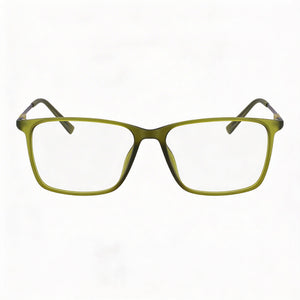 Flexon EP8019 Rectangle Eyeglasses for Unisex — front view, Iniettato