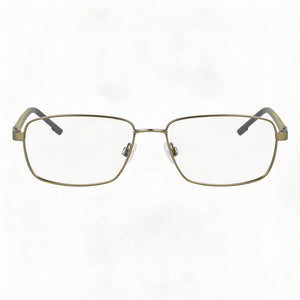 Flexon FLH6077 Rectangle Eyeglasses for Men — front view, Acetate