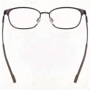 Flexon Flx1008mag-set Rectangle Eyeglasses for Men — interior view, Polycarbonate demo lenses