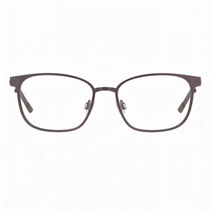 Flexon Flx1008mag-set Rectangle Eyeglasses Men — side view, Gray Acetate temples