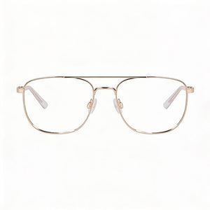 Flexon Aviator Eyeglasses for Men — front view, Metal frame