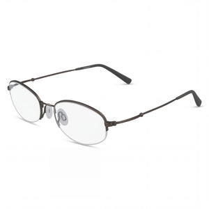 Flexon H6030 Black Oval Eyeglasses for Unisex, Acetate frame