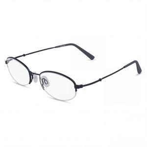 Flexon H6030 Blue Oval Eyeglasses for Women, Acetate frame