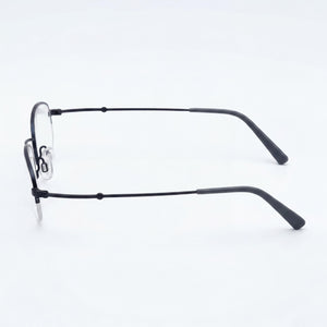 Flexon H6030 Oval Eyeglasses Women — side view, Blue Acetate temples