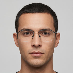 Flexon H6041 Round Eyeglasses Unisex — interior view, Polycarbonate demo lenses