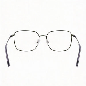 Flexon H6070 Rectangle Eyeglasses for Men — interior view, Polycarbonate demo lenses