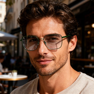 Flexon H6070 Green Eyeglasses Men — lifestyle wear, office and reading