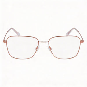 Flexon H6075 Square Eyeglasses Unisex — front view, Acetate