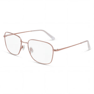 Flexon H6075 Rose Gold Square Eyeglasses Unisex, Acetate frame