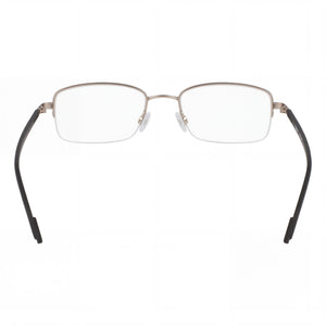 Flexon H6079 Rectangle Eyeglasses Men — side view, Satin Taupe Acetate temples