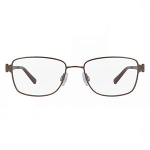 Flexon Lana Rectangle Eyeglasses for Men — front view, Metal
