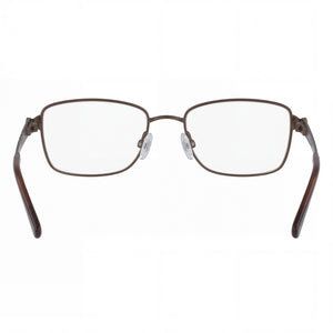 Flexon Lana Rectangle Eyeglasses for Men — interior view, Polycarbonate demo lenses