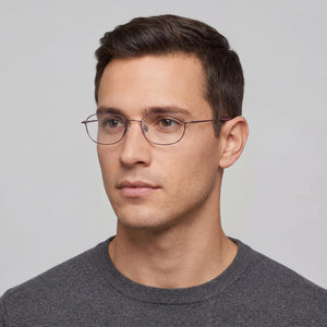 Flexon Oval Eyeglasses Unisex — interior view frame detail