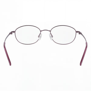 Flexon Oval Eyeglasses Unisex — side view, Violet temples
