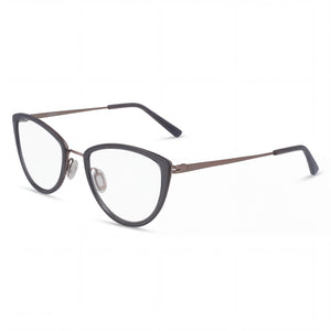Flexon W3020 Gray Cat Eye Eyeglasses for Men, Metal frame