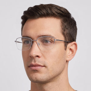 Flexon W3043 Silver Eyeglasses Unisex — lifestyle wear, museum and gallery visits