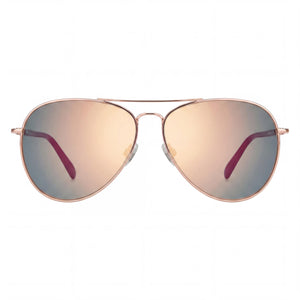 Fossil 3102/G/S Aviator Sunglasses for Women — front view, Alloy Steel frame