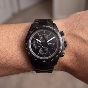 Fossil Autocross Men's Watch — side view, Stainless Steel case 42mm