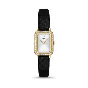 Fossil White Dial Stainless Steel Women's Watch, 18mm